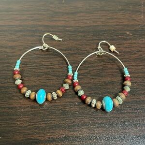 Southwest style beaded Boho earrings